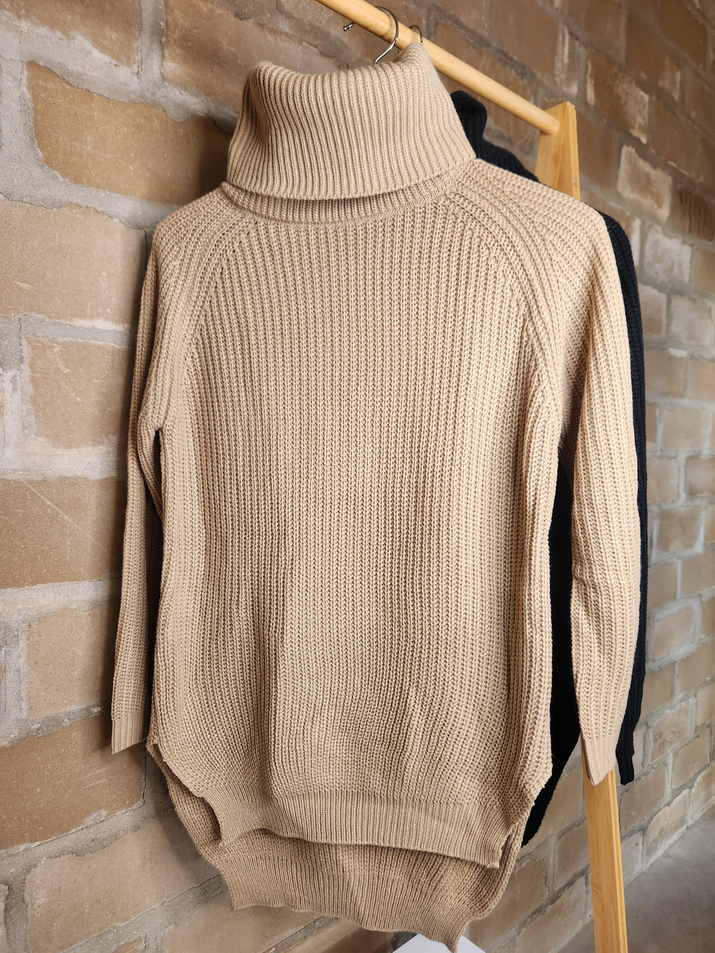 Stripped Turtleneck Sweater