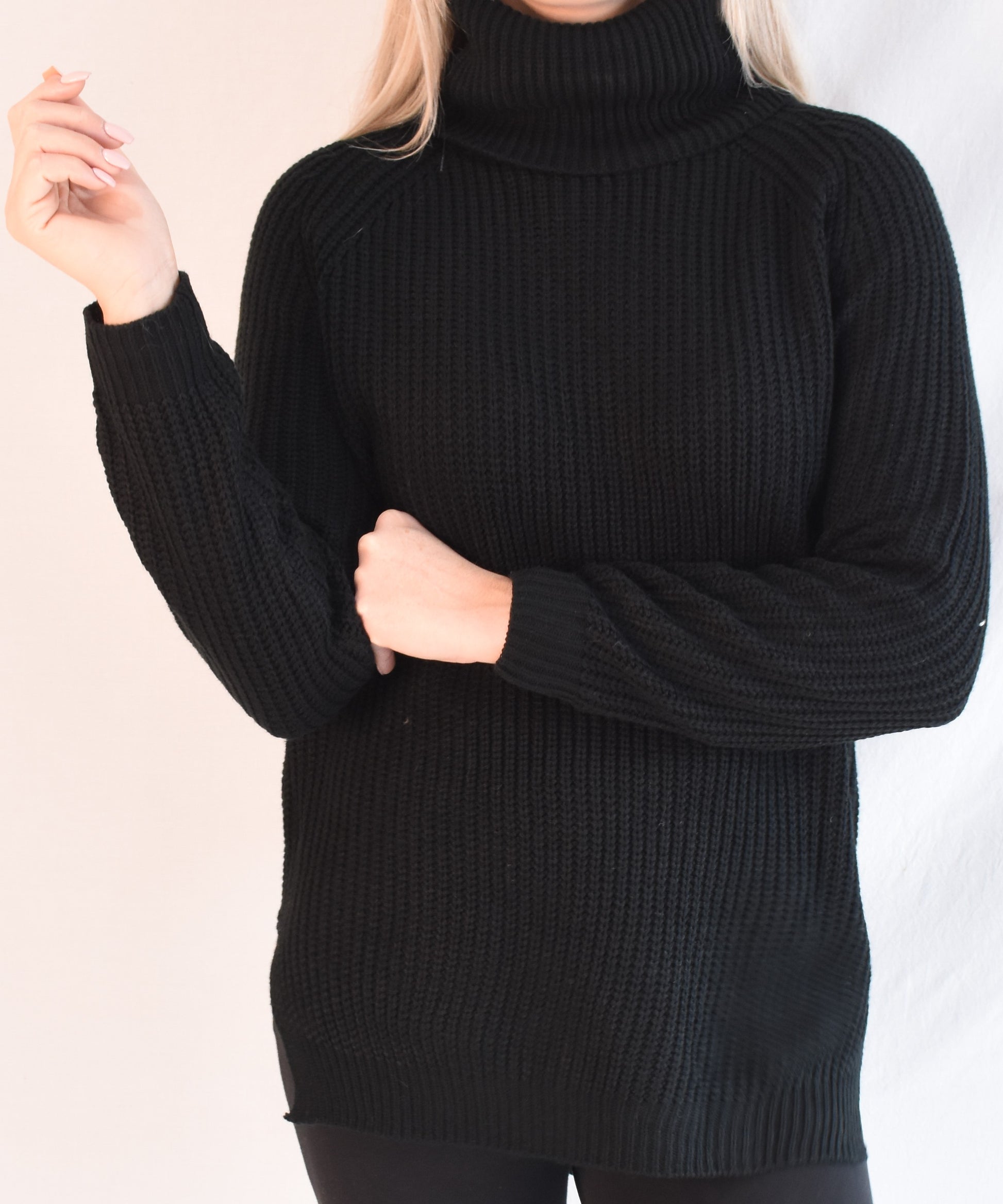 Stripped Turtleneck Sweater