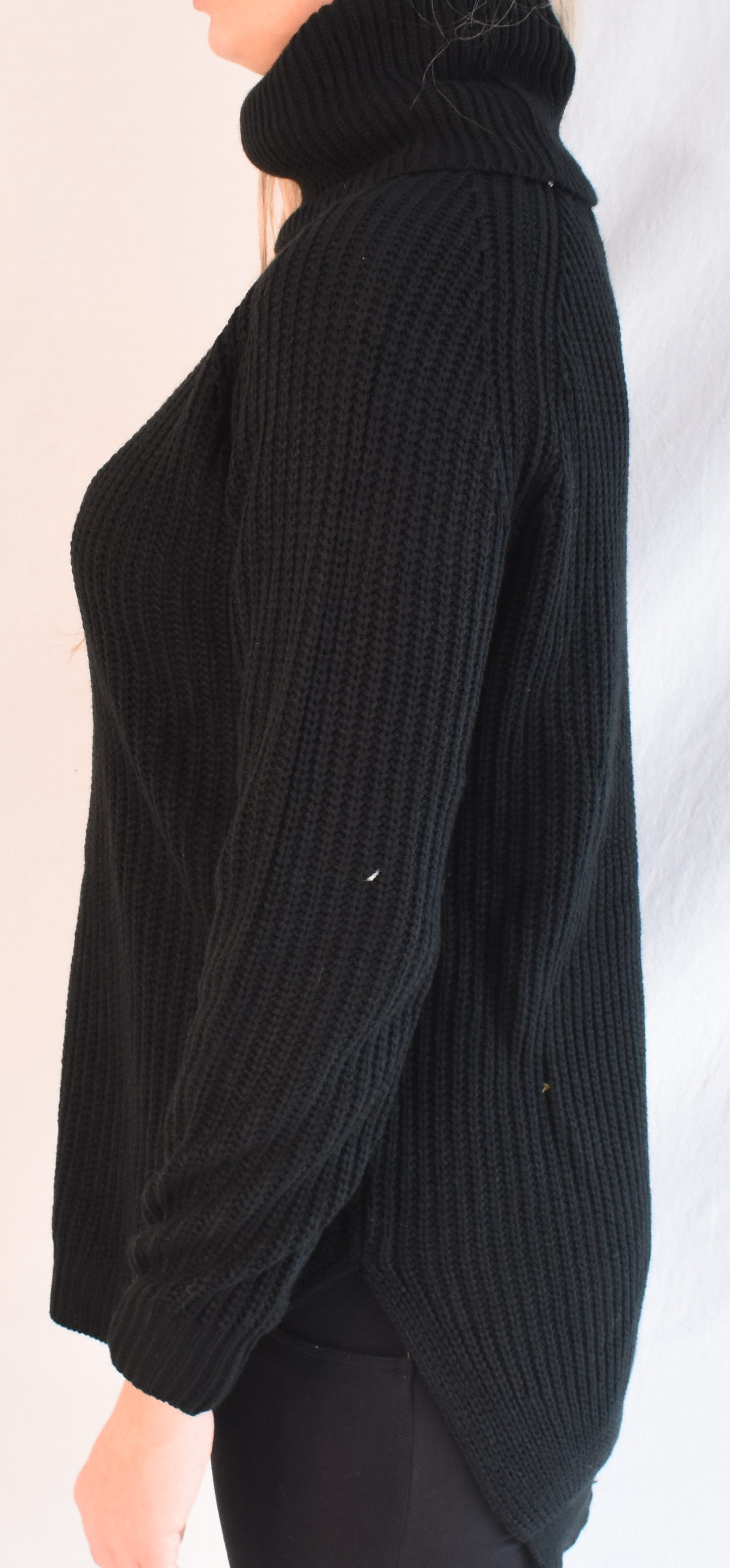 Stripped Turtleneck Sweater