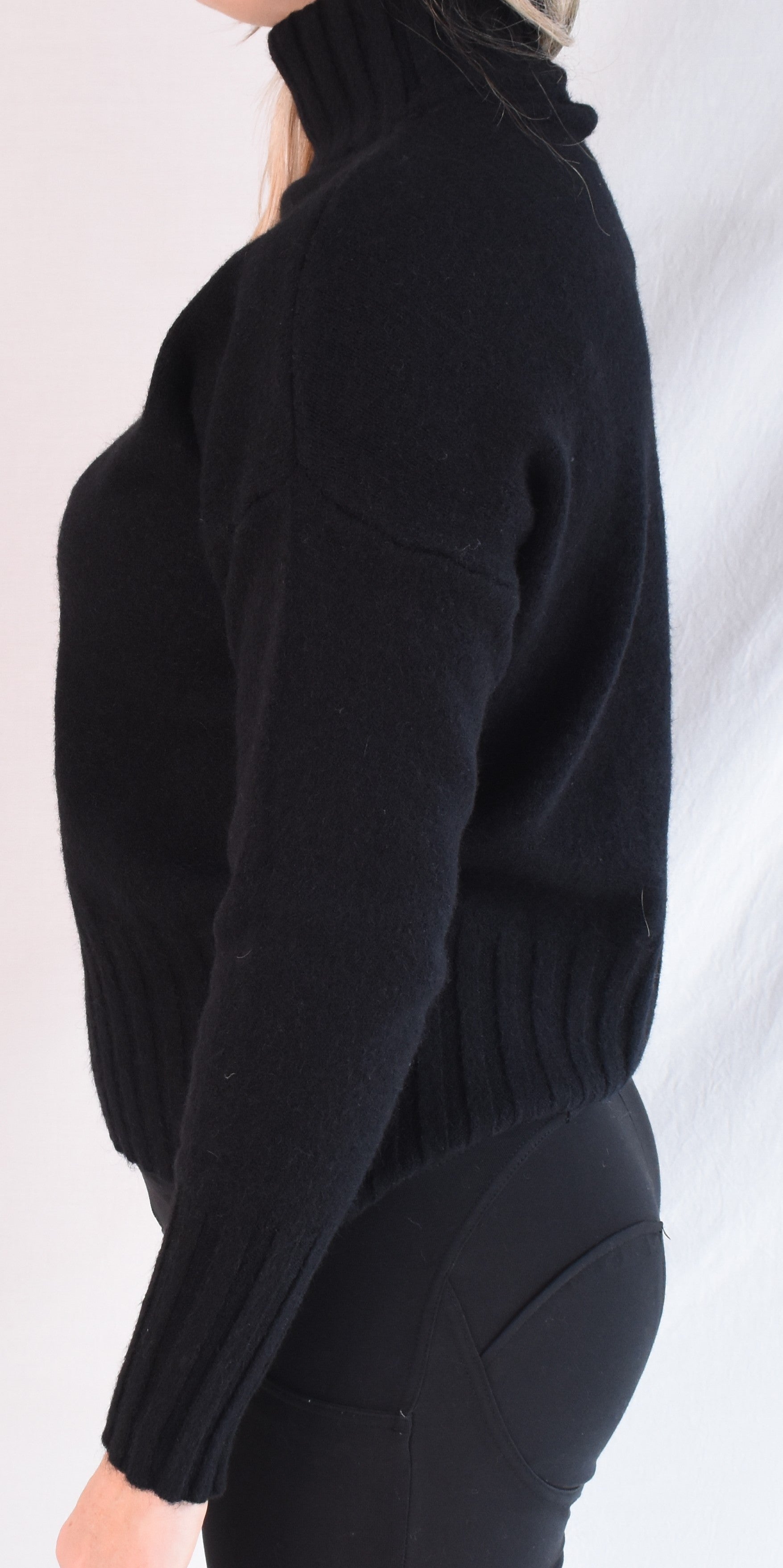 Plain Turtleneck Sweater