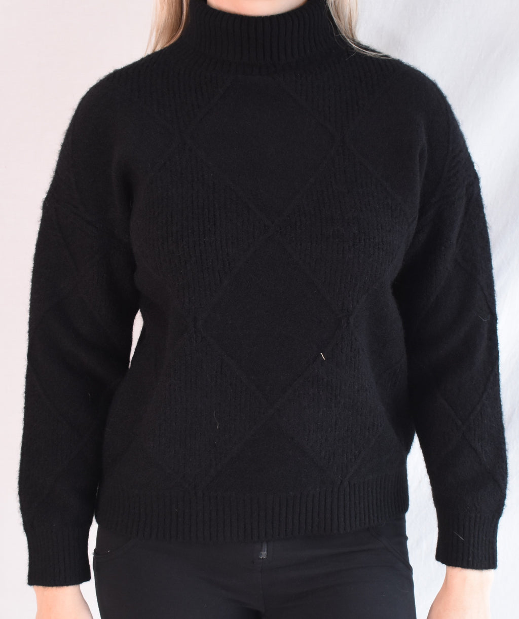 Diamond Turtleneck Sweater
