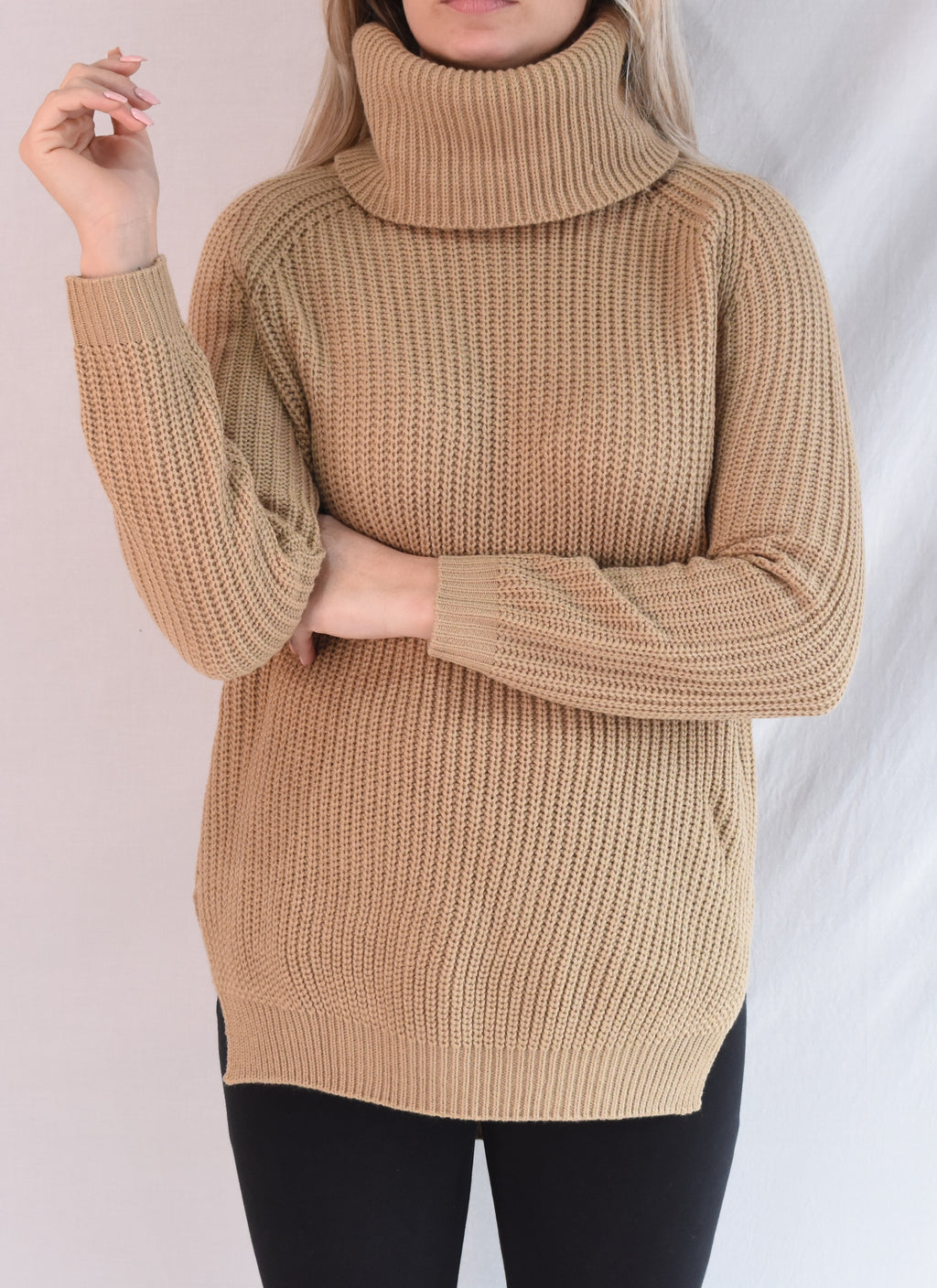 Stripped Turtleneck Sweater