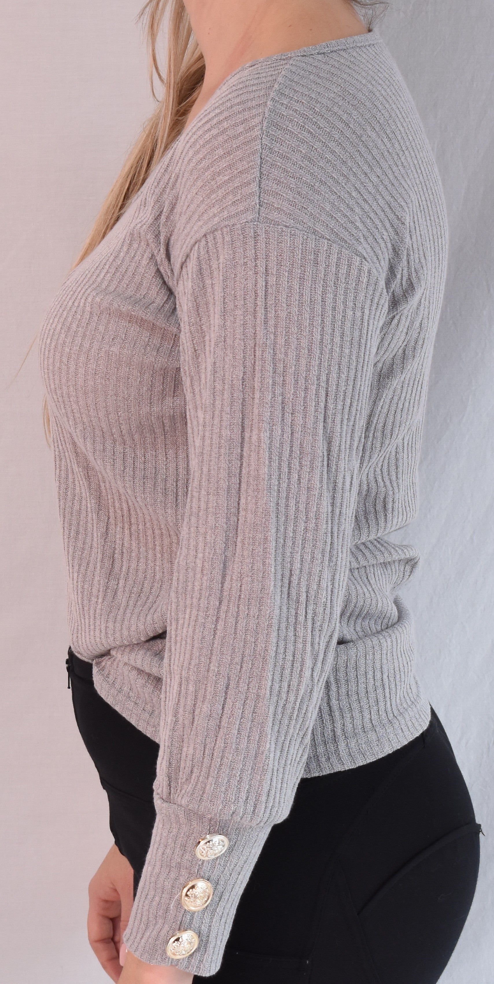 Knitted V Neck