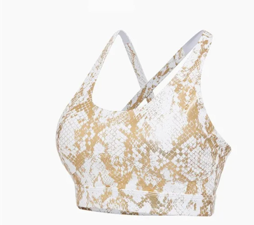 Snake Skin Yoga Bra