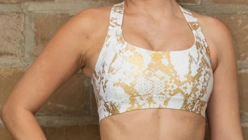 Snake Skin Yoga Bra