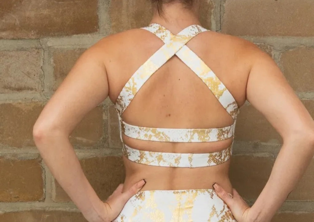 Snake Skin Yoga Bra