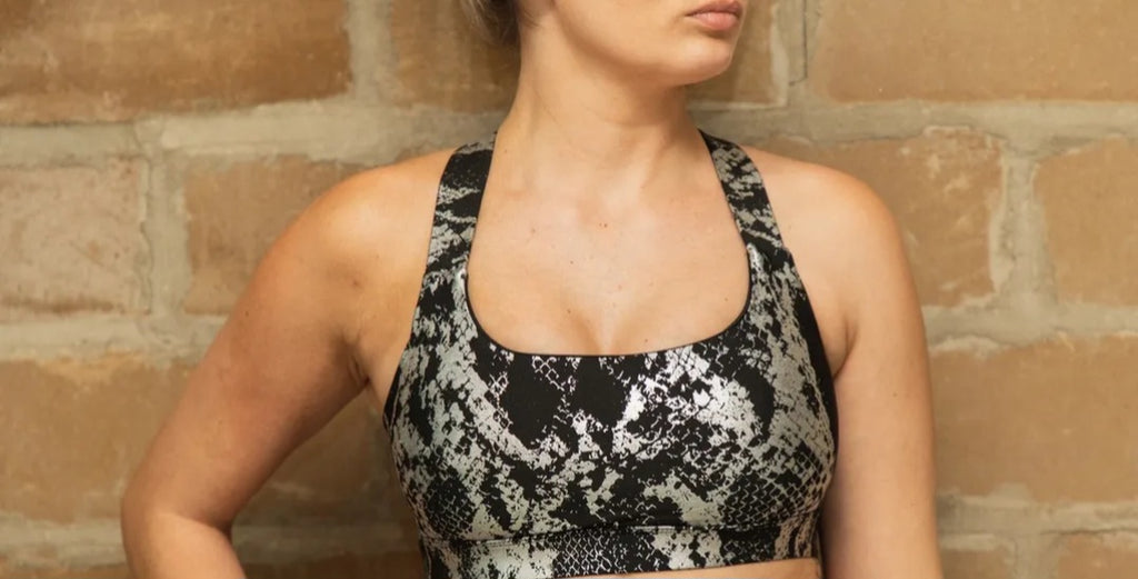 Snake Skin Yoga Bra
