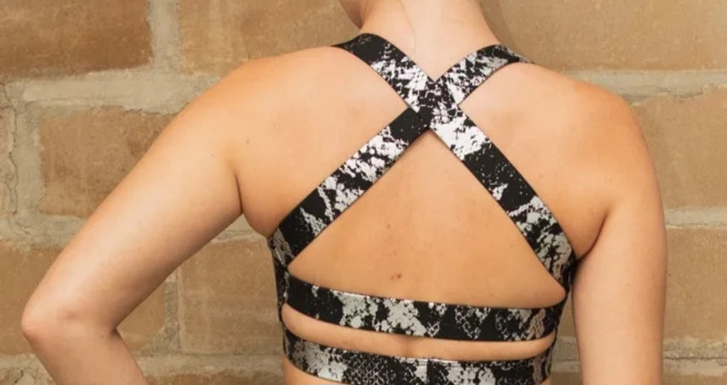 Snake Skin Yoga Bra