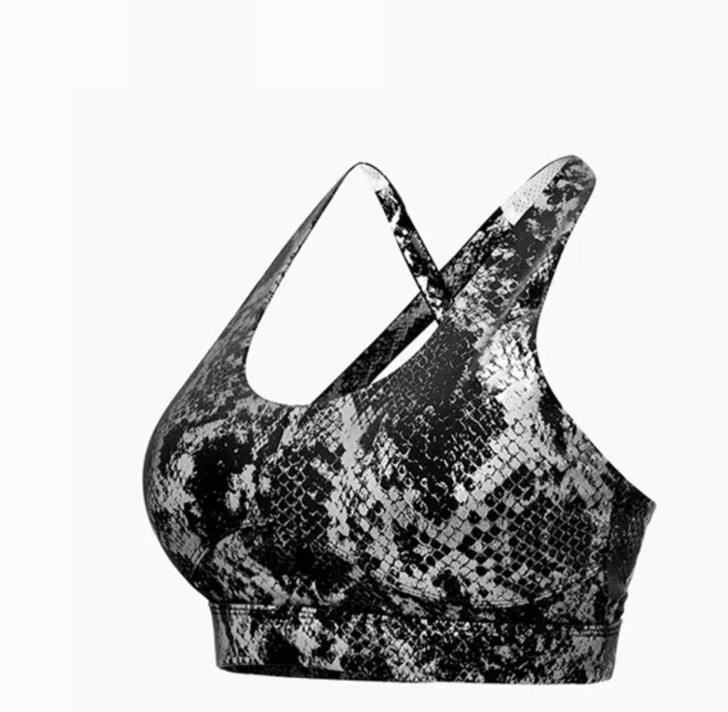 Snake Skin Yoga Bra